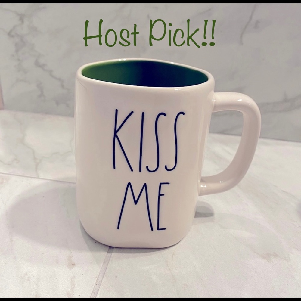 NWOT Rae Dunn “Kiss Me” Mug - HOST PICK